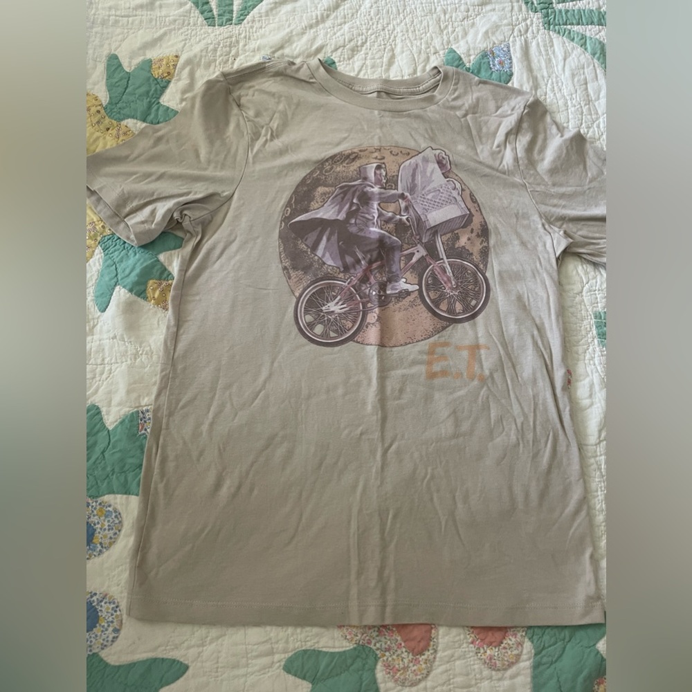 ET Graphic Kids Short Sleeve Tee - Tan